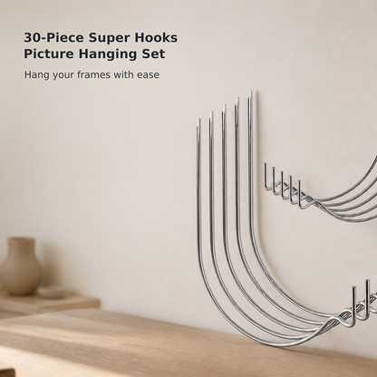 30-Piece Heavy-Duty Drywall Picture Hooks
